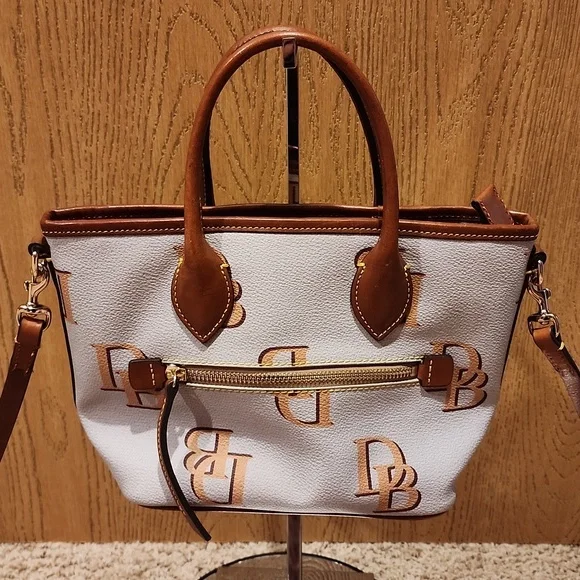 EUC Dooney and Bourke Monogram Small Handle Tote - Picture 6 of 7